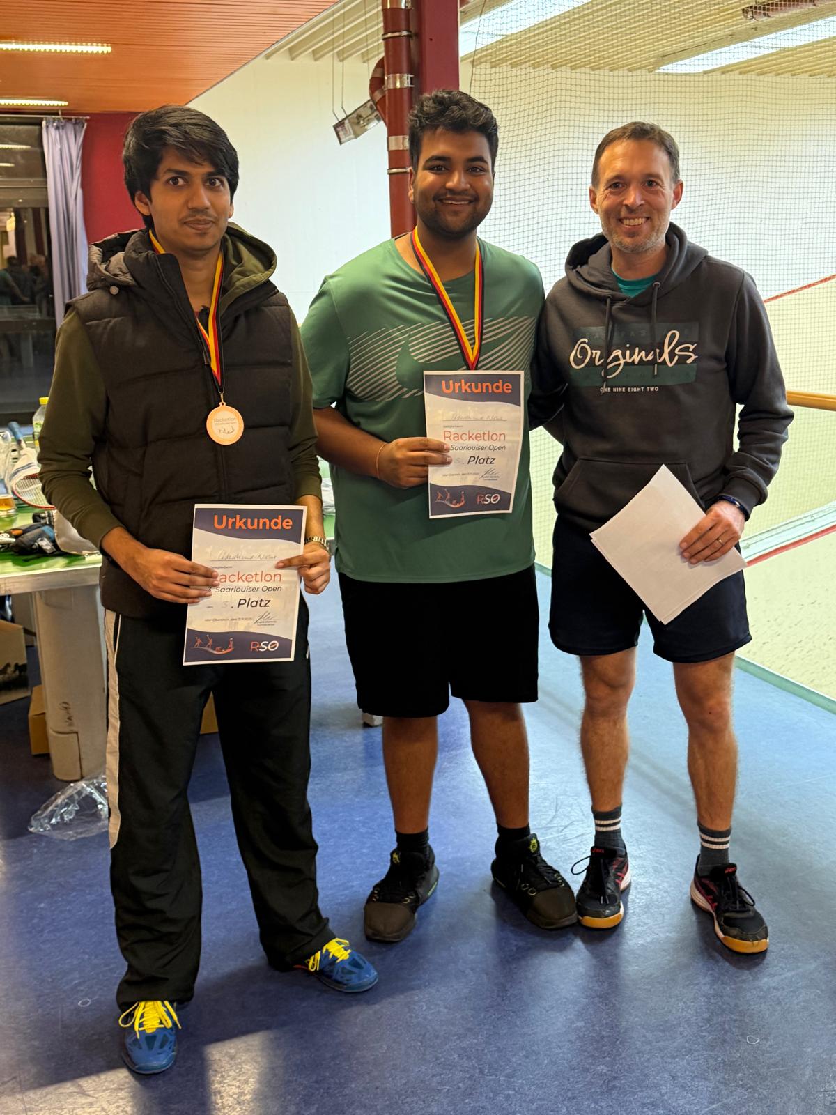 3. Platz Doppel - Adarsh Bansal & Nishit Agrawal